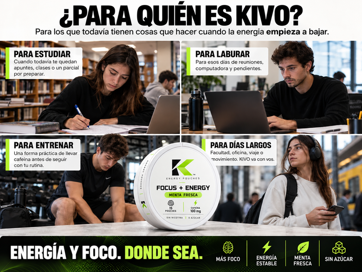 KIVO - Focus y Energía en formato pouch